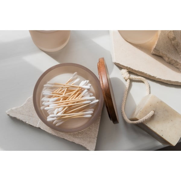 Iš stiklo vonios organizatorius smėlio spalvos vatos diskeliams Modest – Mette Ditmer Denmark-image-3