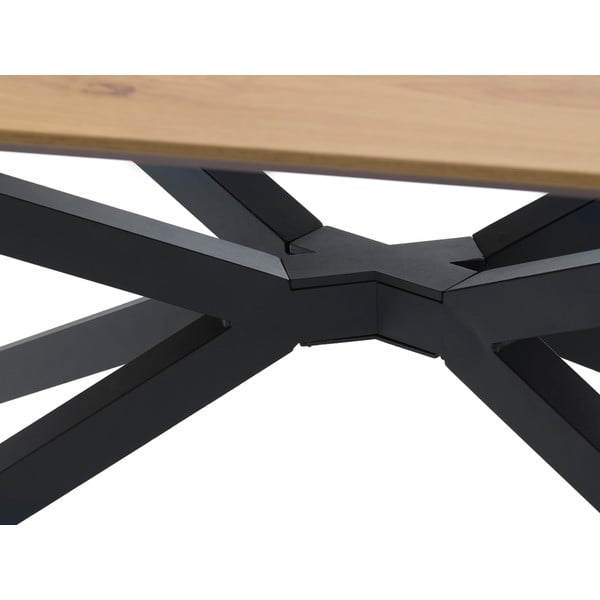 Valgomojo stalas su ąžuolo dekoro stalviršiu 100x200 cm Cesura – Unique Furniture-image-3