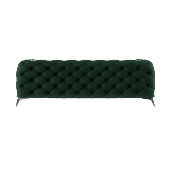 Tamsiai žalios spalvos iš velveto sofa 225 cm Chelsea – Ropez-image-2