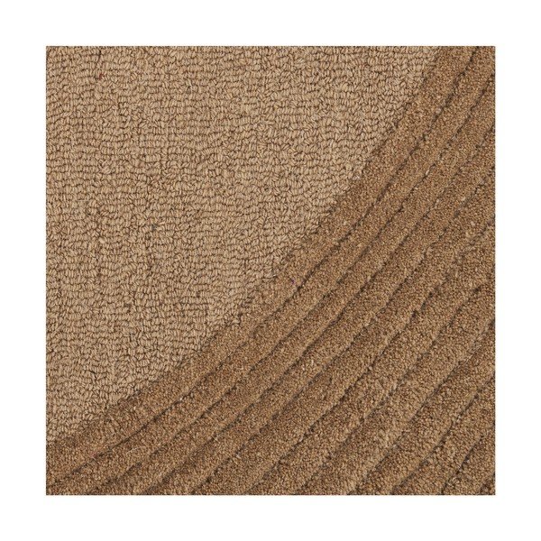 Rankų darbo tamsios natūralios spalvos iš vilnos kilimas 200x300 cm Pune – House Nordic-image-3