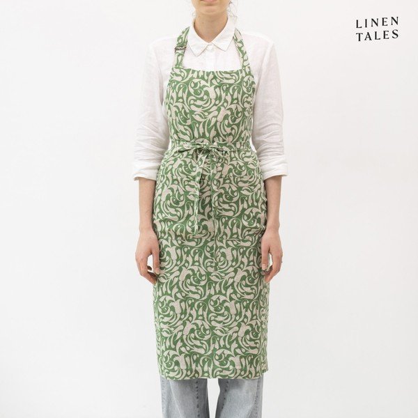 Iš lino prijuostė Evergreen Damask – Linen Tales