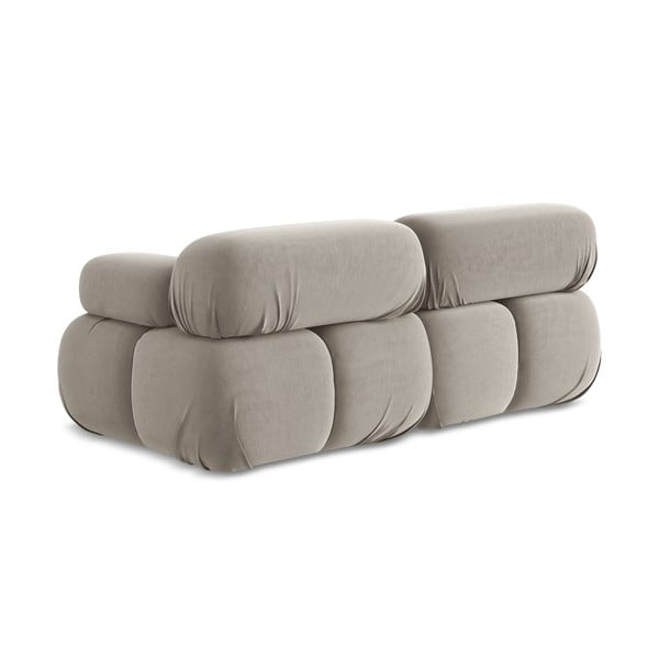 Smėlio spalvos iš velveto sofa 190 cm Lokua – Makamii-image-4