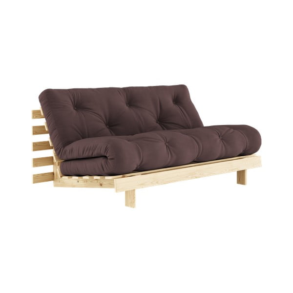 Rudos spalvos sofa lova 160 cm Roots - Karup Design