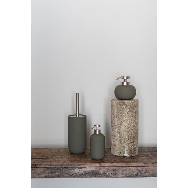 Tamsiai žalios spalvos iš keramikos muilo dozatorius 120 ml Lotus Play – Mette Ditmer Denmark-image-1