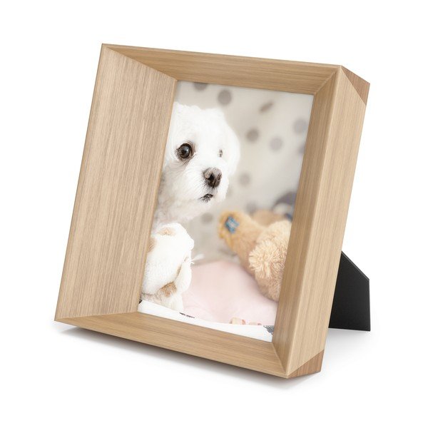 Pastatomas rėmelis iš medienos natūralios spalvos 20x20 cm Lookout – Umbra