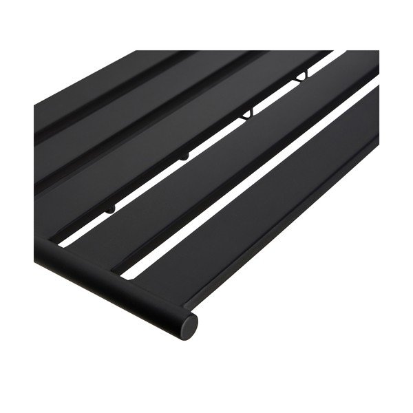 Iš metalo sieninė lentyna juodos spalvos su lentyna Fusion – Hübsch-image-2