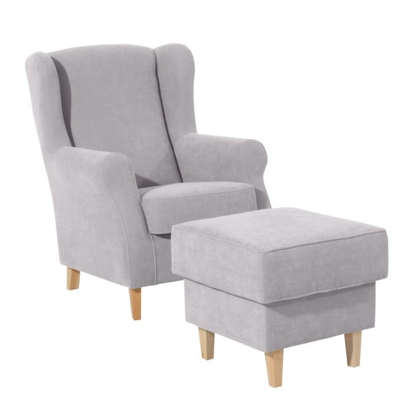 Šviesiai pilka kėdutė kojoms Max Winzer Lorris-image-2