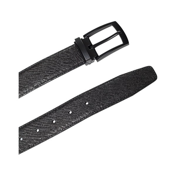 Juodas odinis vyriškas diržas Ferruccio Laconi Thor, 90 cm ilgio-image-2