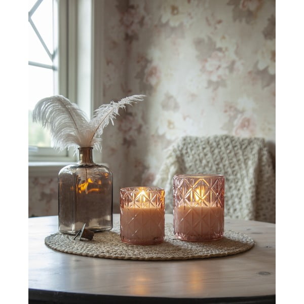 LED žvakė reikia baterijų (aukštis 10 cm) Flamme Romb – Star Trading-image-1