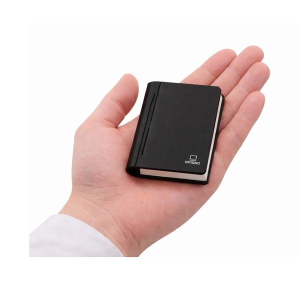Juodos spalvos šviečianti dekoracija nešiojamas USB BookLight – Gingko