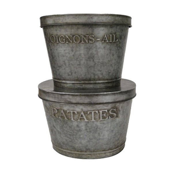 2 metalinių dėžučių rinkinys "Antic Line Patatas