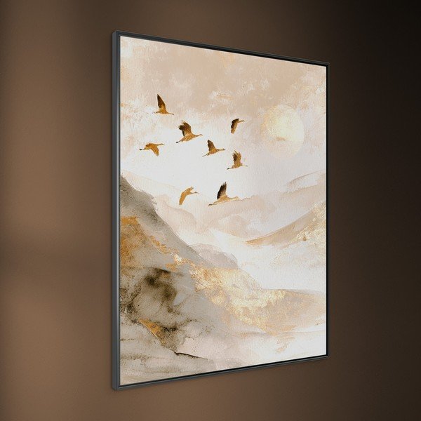 Spausdintas paveikslas su rėmeliu 60x80 cm Golden Peaks II – Styler-image-3
