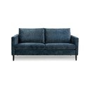 Tamsiai mėlyno aksomo sofa Scandic Adagio, 153 cm pločio