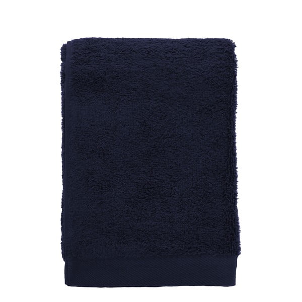 Tamsiai mėlynos spalvos iš frote audinio iš medvilnės rankšluostis 50x100 cm Comfort – Södahl