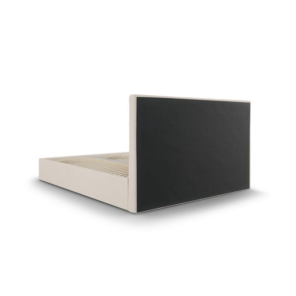 Smėlio spalvos dvigulė lova Mazzini Beds Nerin, 160 x 200 cm-image-4