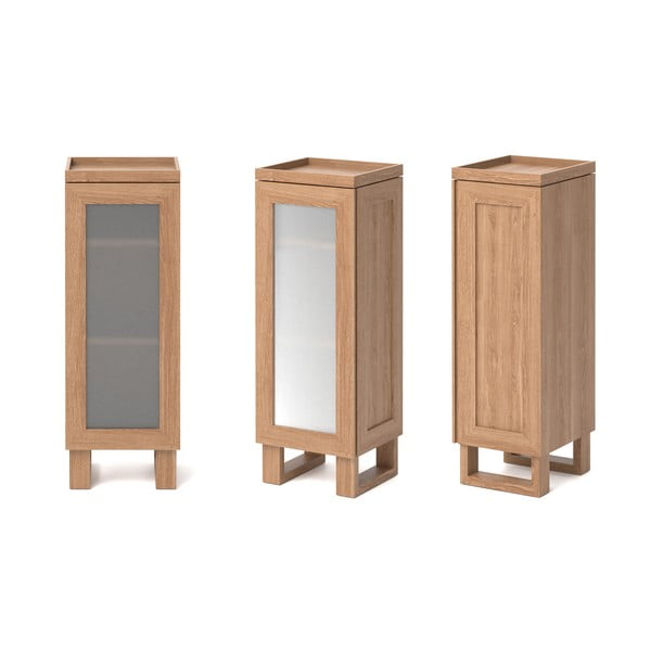 Ąžuolinė vonios kambario spintelė Wireworks Mezza-image-3