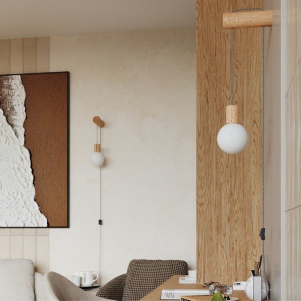 Sieninė lempa natūralios spalvos Arcadia – Sollux-image-1