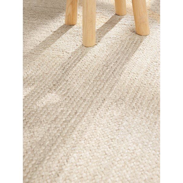 Apverčiamas/rankų darbo kreminės spalvos iš džiuto kilimas 200x300 cm Juno – Hanse Home-image-4