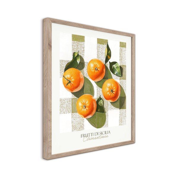 Spausdintas paveikslas su rėmeliu 40x50 cm Mandarines  – Styler-image-4
