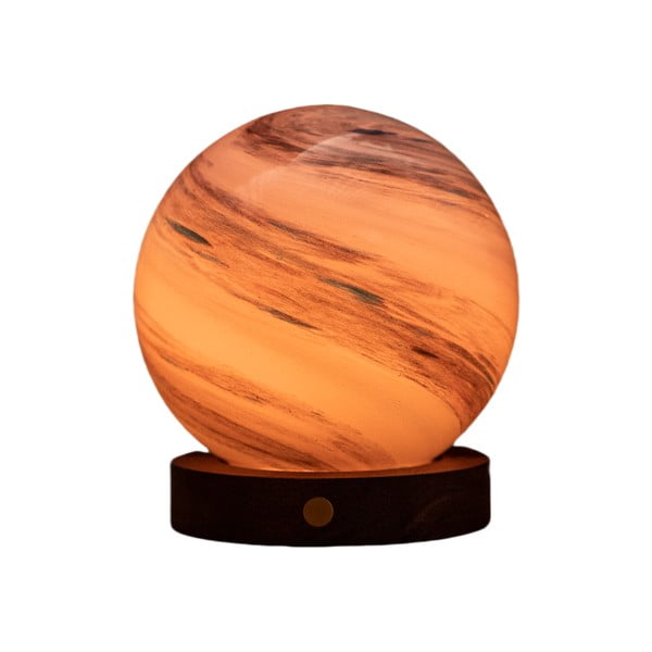 Rudos spalvos/tamsios natūralios spalvos šviečianti dekoracija USB ø 12 cm Polar Cloud – Gingko