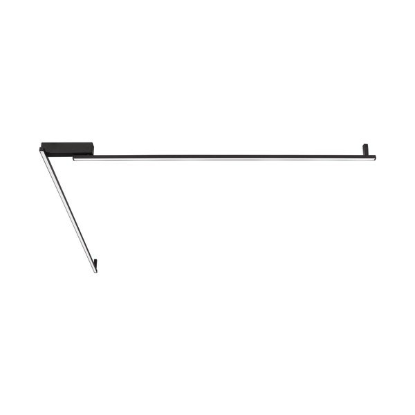 Matinės juodos spalvos iš aliuminio lubinis šviestuvas LED su pritemdymo funkcija 4x309 cm Briana – Nova Luce