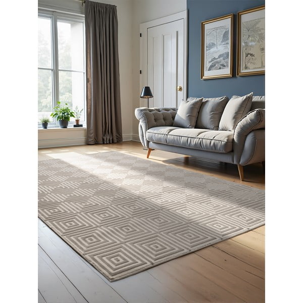 Kilimas smėlio spalvos/kreminės spalvos 120x170 cm Perles Tourmaline – Elle Decoration-image-1