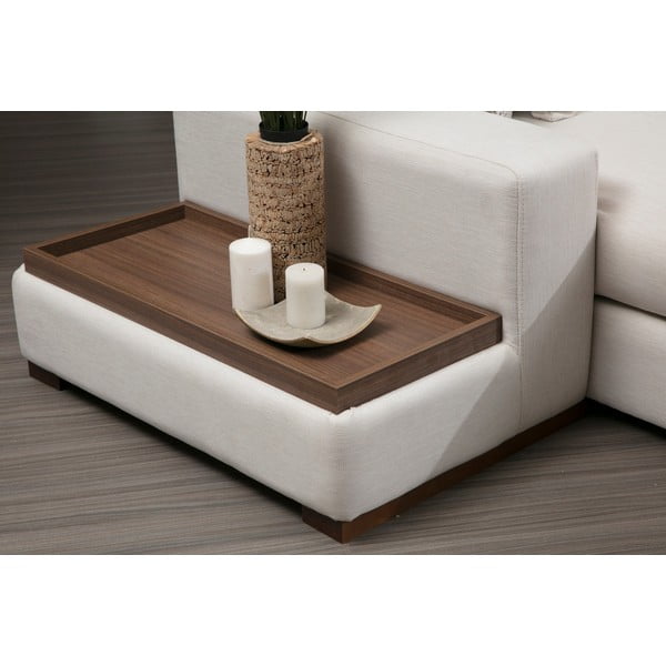Kampinė sofa baltos spalvos („U“ formos) Loop – Balcab Home-image-2