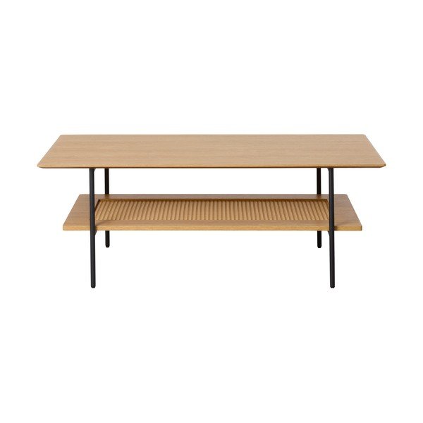 Natūralios spalvos kavos staliukas iš ąžuolo 55x110 cm Pensacola – Unique Furniture-image-1