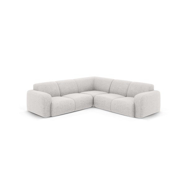 Kampinė sofa šviesiai pilkos spalvos (kintama/„L“ formos) Molino – Micadoni Home-image-1