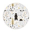 Vaikiškas kilimas geltonos spalvos/baltos spalvos ø 120 cm Comfort – Mila Home