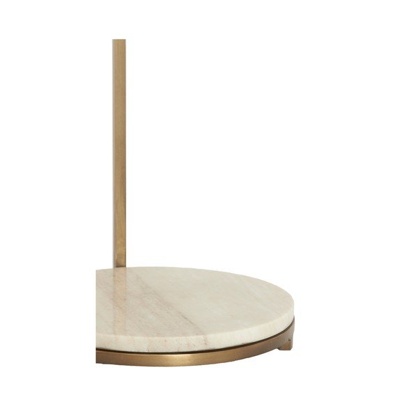Su marmuriniu stalviršiu apvalios formos šoninis stalas ø 26 cm Leda – Light & Living-image-4