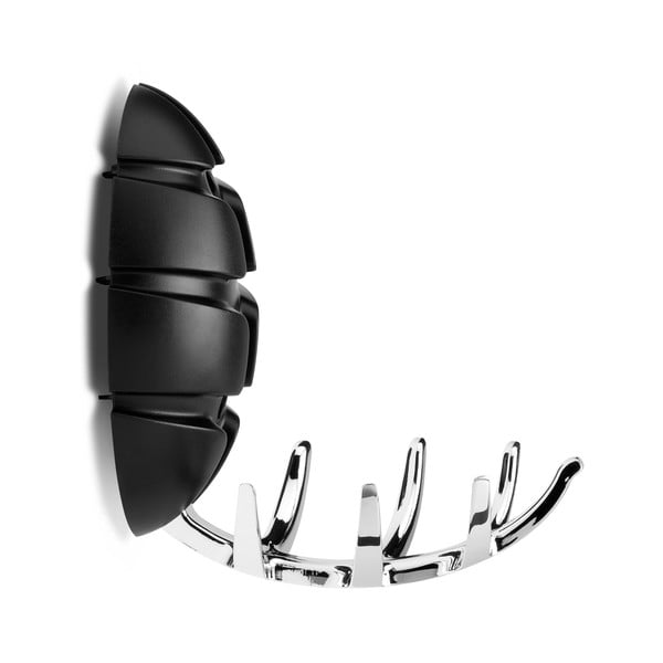 Sieninis juodos spalvos/blizgios sidabrinės spalvos iš plastiko kablys Bug – Spinder Design-image-2