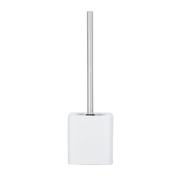 Matinės baltos spalvos keraminis tualeto šepetys Wenko Hexa-image-1