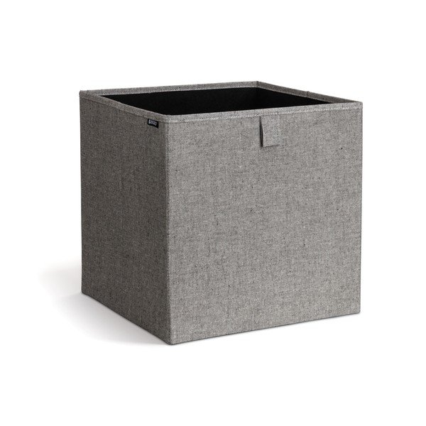 Pilkos spalvos iš tekstilės daiktadėžė 32x31,5x31,5 cm Soft Storage Cube – Bigso-image-4