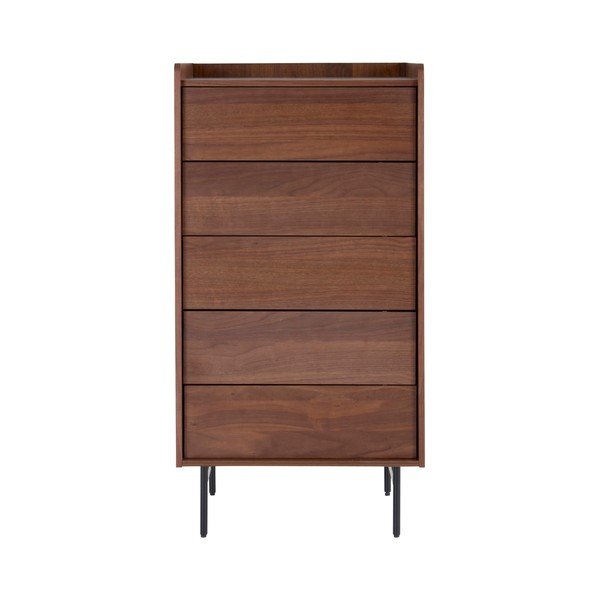Tamsios natūralios spalvos šoninė spintelė iš riešutmedžio 60x118,5x45 cm Örgryte – Jotex-image-2