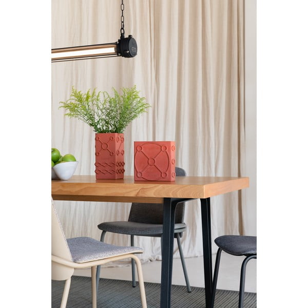 Iš betono vaza oranžinės spalvos Graphic – Zuiver-image-2