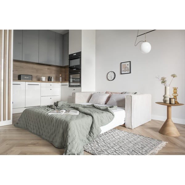 Balta sofa lova 168 cm Lucky Lucy - Miuform-image-3