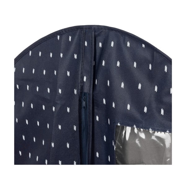 Tamsiai mėlynas pakabinamas drabužių maišas Compactor Dots, 100 cm ilgio-image-2