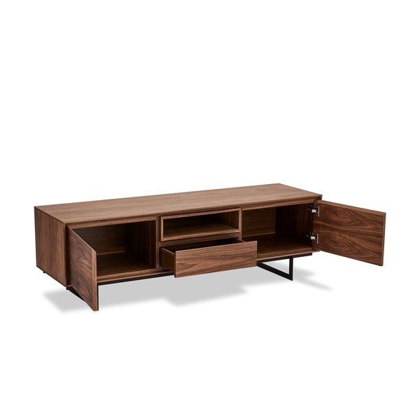 Rudas televizoriaus staliukas iš riešutmedžio Furnhouse Tokyo-image-3