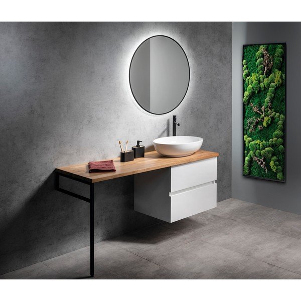 Iš plieno stalviršio atrama juodos spalvos 49x2 cm – Sapho-image-2