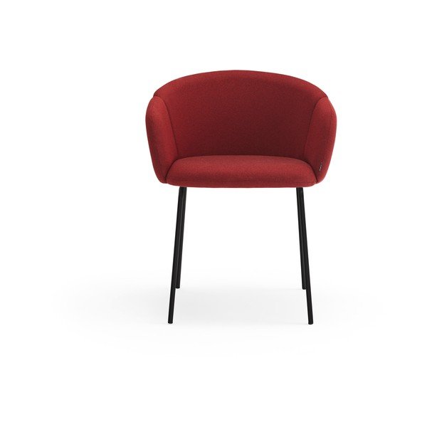 Bordo spalvos iš audinio valgomojo kėdė Add – Teulat-image-1