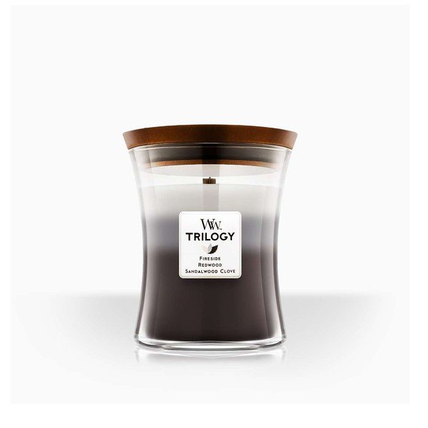 Kvapioji žvakė WoodWick Sandalwood & Clove Warm Wood, 55 valandų degimo trukmė-image-2
