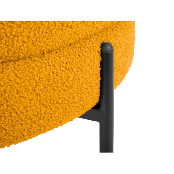 Iš boucle krėslas ochros spalvos Noble – Leitmotiv-image-1