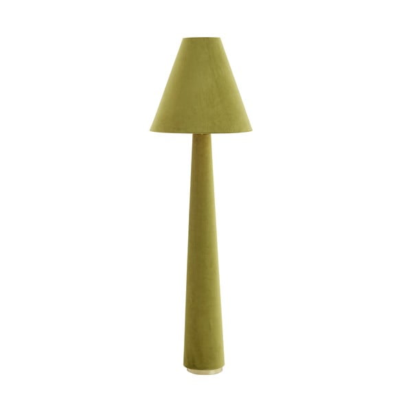 Pastatomas šviestuvas žalios spalvos (aukštis 168 cm) su tekstiliniu gaubtu Devia – Light & Living