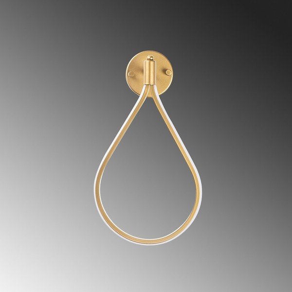 Sieninė lempa auksinės spalvos LED Damla – Opviq lights-image-1