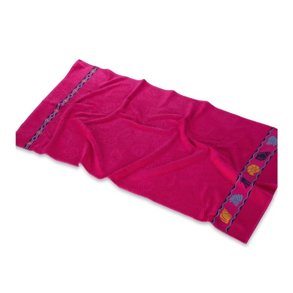 Tamsiai rožinis vonios rankšluostis "Ipekce", 150 x 75 cm