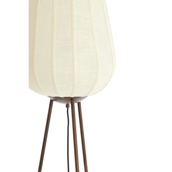 Baltos spalvos pastatomas šviestuvas (aukštis 133 cm) su tekstiliniu gaubtu Bibury – Light & Living-image-2