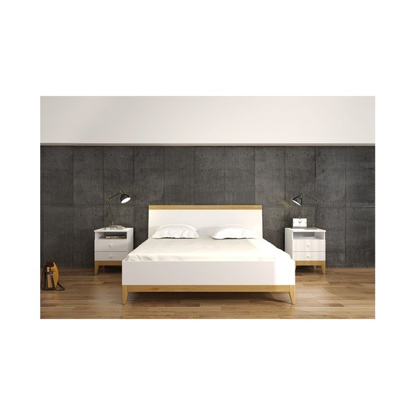 Dvigulė lova iš pušies masyvo SKANDICA Livia BC, 140 x 200 cm-image-1