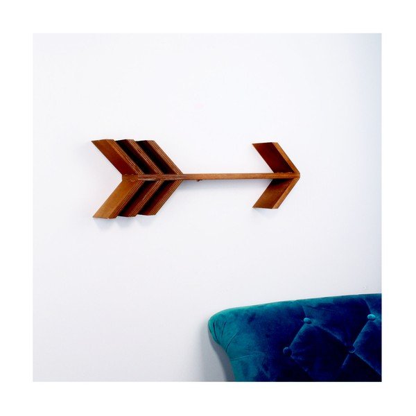 Šiaurės Karolina "Scandinavian Home Decors" Fleche medinė sieninė lentyna-image-1