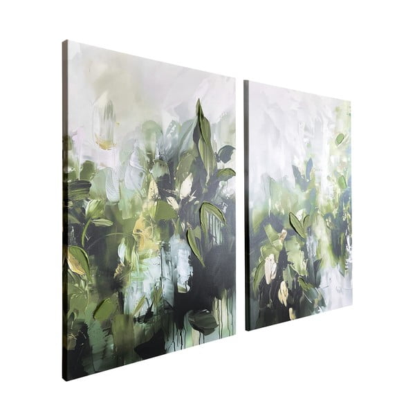 Paveikslai su rankomis tapytais elementais rinkinyje 2 vnt. 50x70 cm Myrtle – Styler-image-3